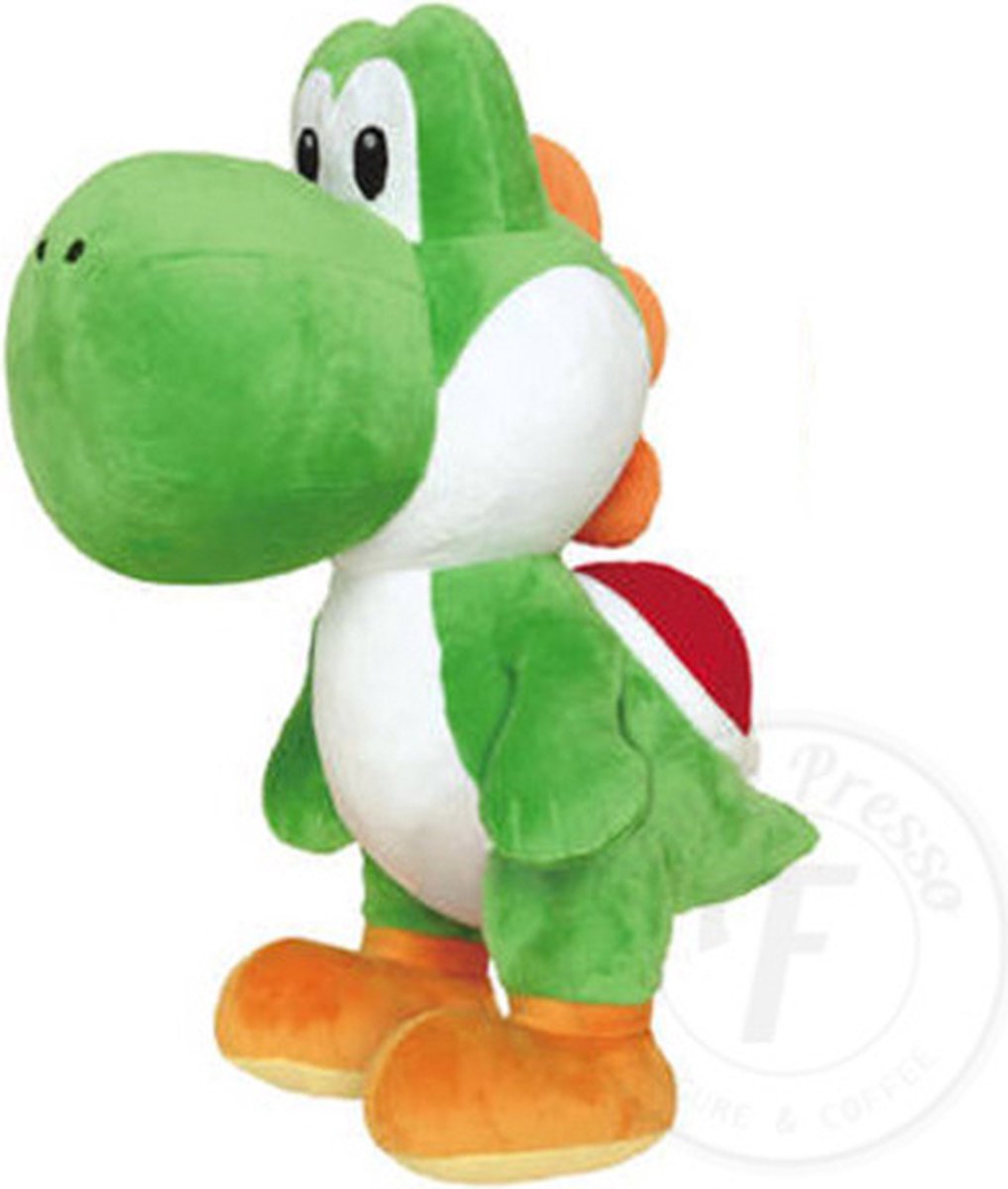 Yoshi - Super Mario Bros Pluche Knuffel XXL 90 cm groot [Nintendo Super Mario Bros | Grote XL Plush speelgoed voor kinderen jongens meisjes | Mario, Luigi, Yoshi, Bowser, Peach, Toad, Donkey Kong]